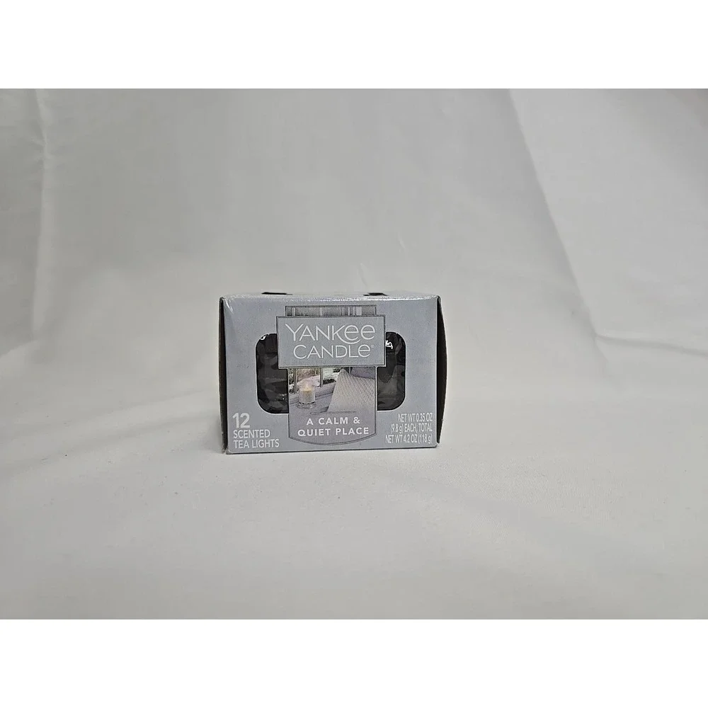 YANKEE CANDLE‎ A Calm & Quiet Place New Box of 12 Tea Lights - 1577167 - 2017